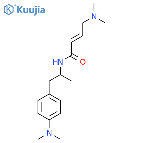 (2E)-4-(dimethylamino)-N-{1-[4-(dimethylamino)phenyl]propan-2-yl}but-2-enamide structure