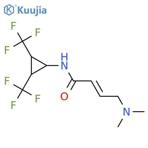 (2E)-N-2,3-bis(trifluoromethyl)cyclopropyl-4-(dimethylamino)but-2-enamide structure