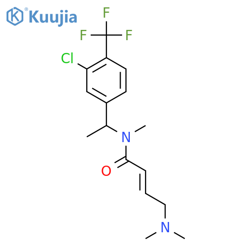 (2E)-N-{1-[3-chloro-4-(trifluoromethyl)phenyl]ethyl}-4-(dimethylamino)-N-methylbut-2-enamide structure
