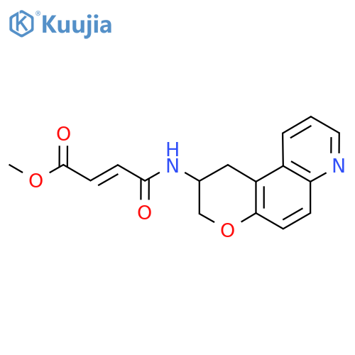 methyl (2E)-3-({1H,2H,3H-pyrano[3,2-f]quinolin-2-yl}carbamoyl)prop-2-enoate structure