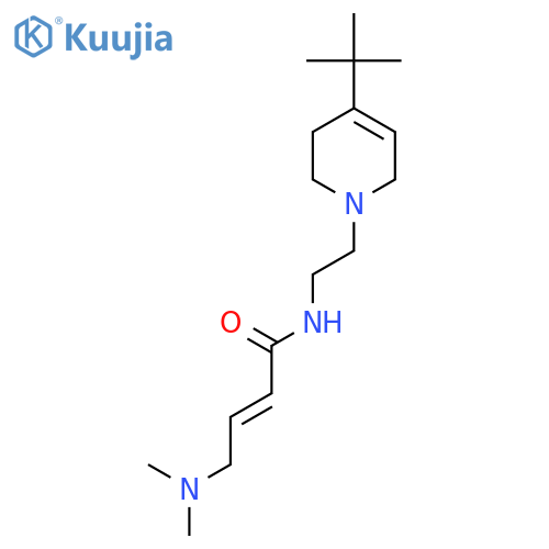 (E)-N-[2-(4-Tert-butyl-3,6-dihydro-2H-pyridin-1-yl)ethyl]-4-(dimethylamino)but-2-enamide structure