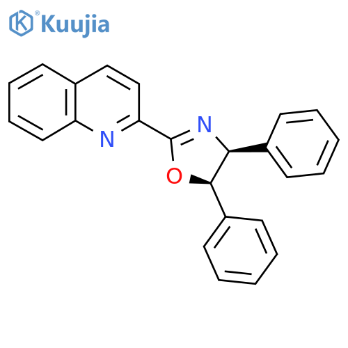 (4S,5R)-4,5-Diphenyl-2-(quinolin-2-yl)-4,5-dihydrooxazole structure