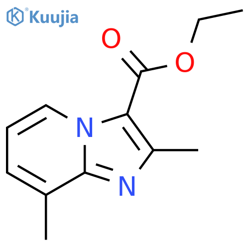 ethyl 2,8-dimethylimidazo1,2-apyridine-3-carboxylate structure
