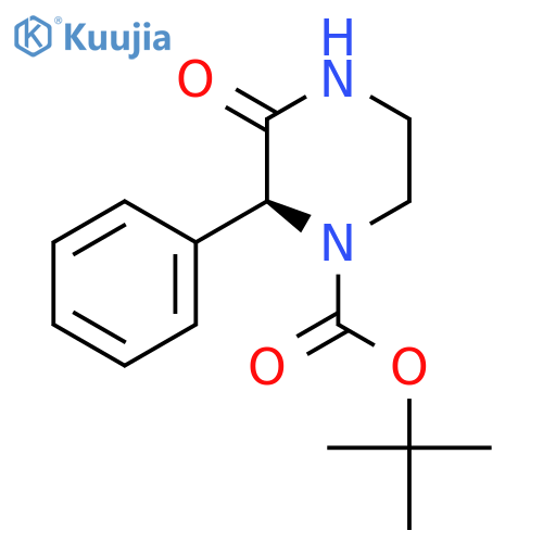 (S)-Tert-Butyl 3-oxo-2-phenylpiperazine-1-carboxylate structure