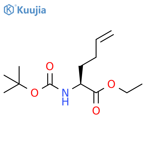 Ethyl (2S)-2-[[(1,1-dimethylethoxy)carbonyl]amino]-5-hexenoate structure