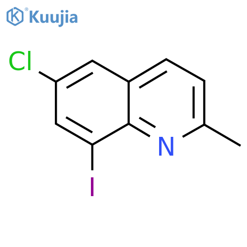 6-Chloro-8-iodo-2-methylquinoline structure