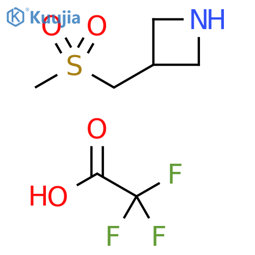 Azetidine, 3-[(methylsulfonyl)methyl]-, 2,2,2-trifluoroacetate (1:1) structure