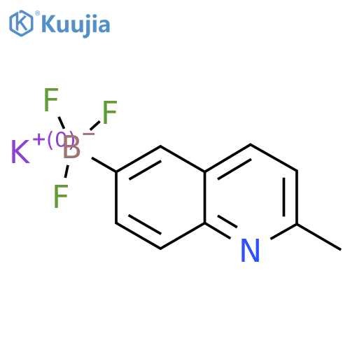 Potassium trifluoro(2-methylquinolin-6-yl)boranuide structure