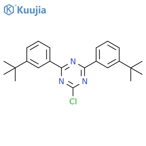 2,4-Bis[3-(tert-butyl)phenyl]-6-chloro-1,3,5-triazine structure