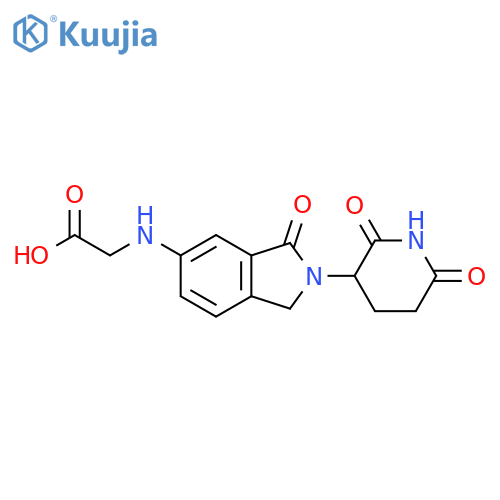 2-{2-(2,6-dioxopiperidin-3-yl)-3-oxo-2,3-dihydro-1H-isoindol-5-ylamino}acetic acid structure