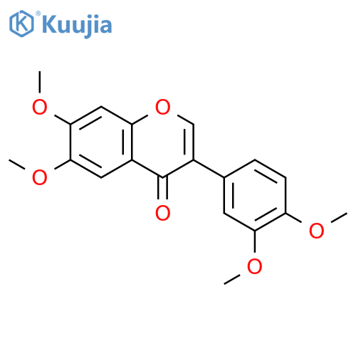 4H-1-Benzopyran-4-one, 3-(3,4-dimethoxyphenyl)-6,7-dimethoxy- structure