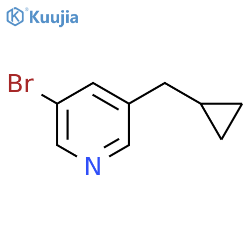 3-Bromo-5-(cyclopropylmethyl)pyridine structure
