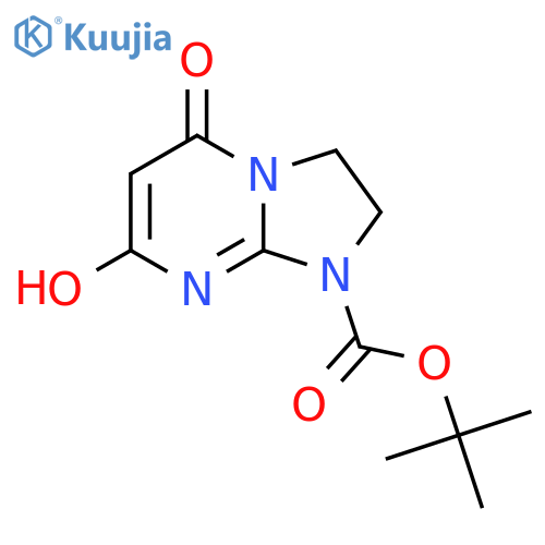 tert-butyl 7-hydroxy-5-oxo-1H,2H,3H,5H-imidazo1,2-apyrimidine-1-carboxylate structure