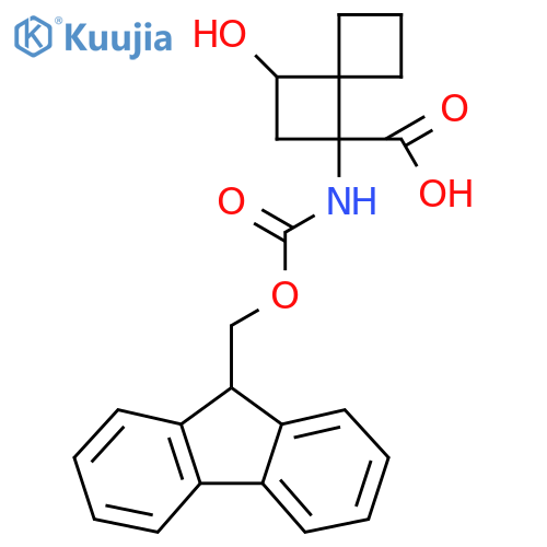 1-({(9H-fluoren-9-yl)methoxycarbonyl}amino)-3-hydroxyspiro3.3heptane-1-carboxylic acid structure