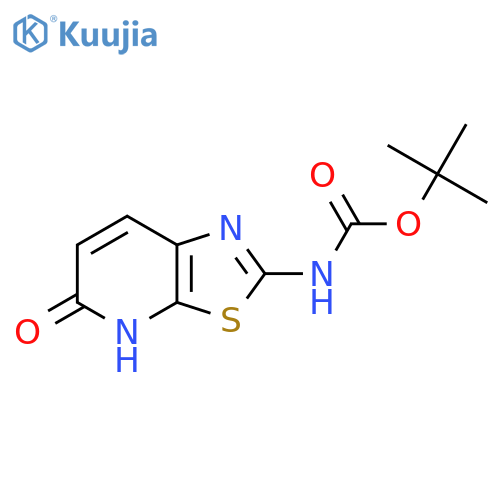 tert-butyl N-{5-hydroxy-1,3thiazolo5,4-bpyridin-2-yl}carbamate structure