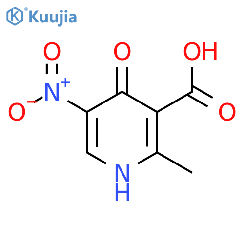 2-Methyl-5-nitro-4-oxo-1H-pyridine-3-carboxylic acid structure