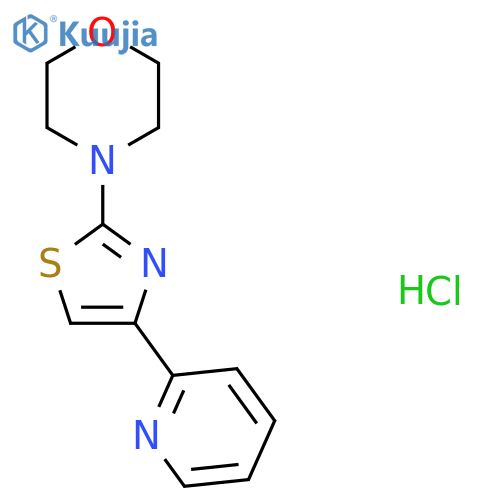 4-4-(pyridin-2-yl)-1,3-thiazol-2-ylmorpholine hydrochloride structure