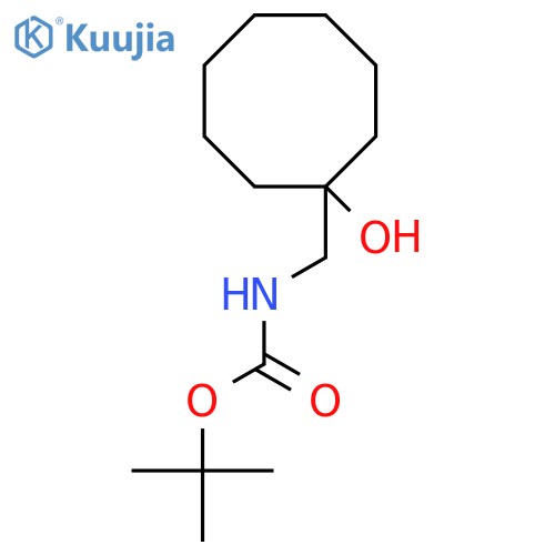 tert-butyl N-(1-hydroxycyclooctyl)methylcarbamate structure