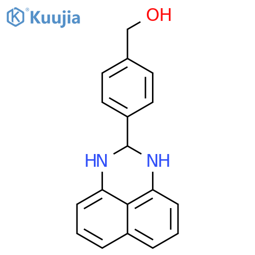 4-(2,3-dihydro-1H-perimidin-2-yl)phenylmethanol structure