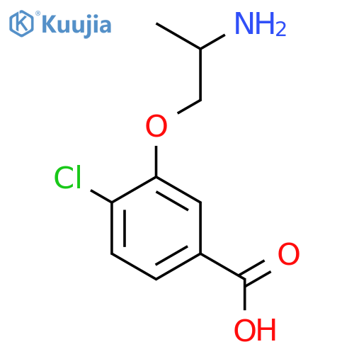 3-(2-aminopropoxy)-4-chlorobenzoic acid structure