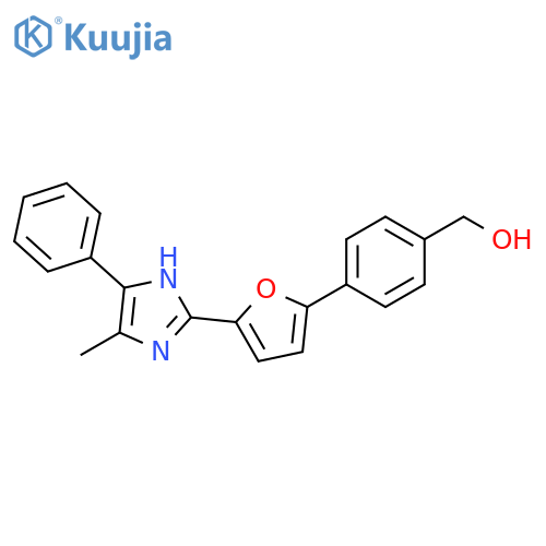 {4-5-(5-methyl-4-phenyl-1H-imidazol-2-yl)furan-2-ylphenyl}methanol structure
