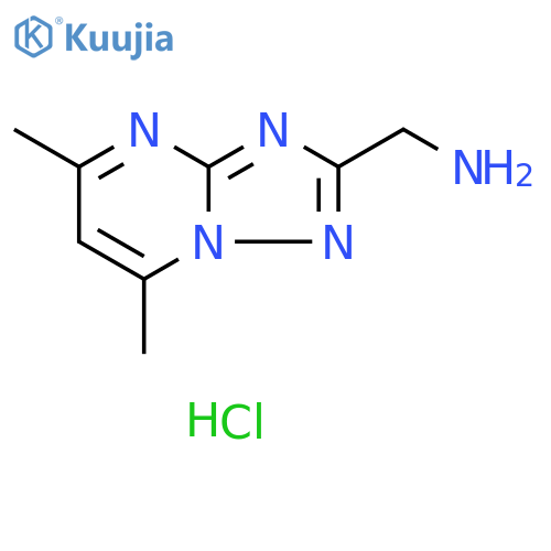 [1,2,4]Triazolo[1,5-a]pyrimidine-2-methanamine, 5,7-dimethyl-, hydrochloride (1:2) structure