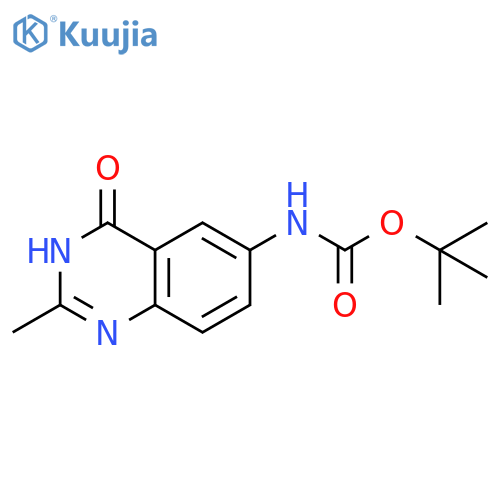 tert-butyl N-(4-hydroxy-2-methylquinazolin-6-yl)carbamate structure