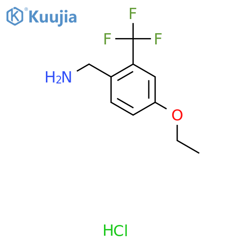1-4-ethoxy-2-(trifluoromethyl)phenylmethanamine hydrochloride structure