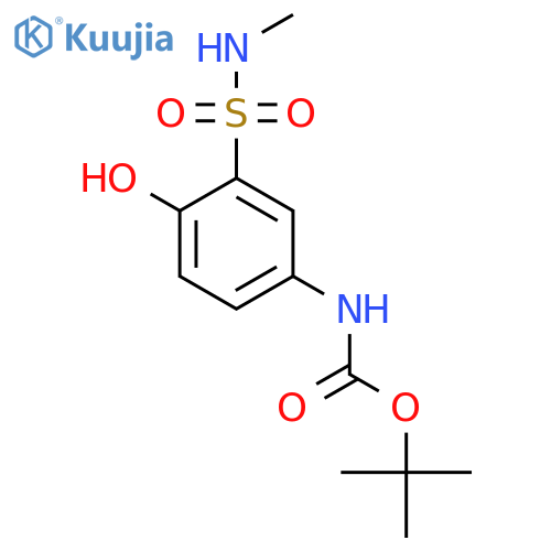 tert-butyl N-4-hydroxy-3-(methylsulfamoyl)phenylcarbamate structure