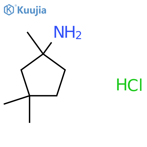 1,3,3-Trimethylcyclopentan-1-amine;hydrochloride structure