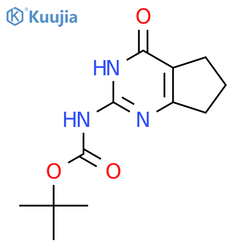 tert-butyl N-{4-hydroxy-5H,6H,7H-cyclopentadpyrimidin-2-yl}carbamate structure