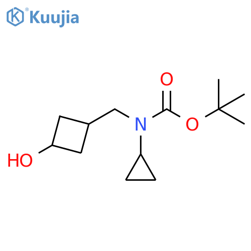 Carbamic acid, N-?cyclopropyl-?N-?[(3-?hydroxycyclobutyl)?methyl]?-?, 1,?1-?dimethylethyl ester structure