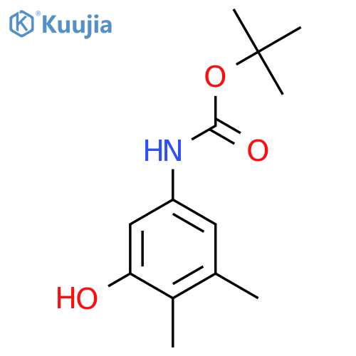 tert-butyl N-(3-hydroxy-4,5-dimethylphenyl)carbamate structure