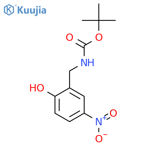 tert-butyl N-(2-hydroxy-5-nitrophenyl)methylcarbamate structure