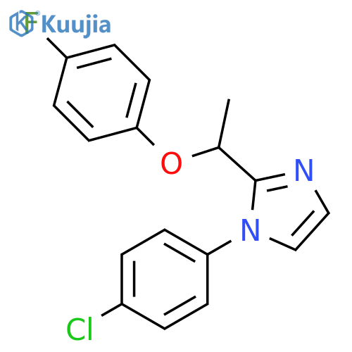 1H-Imidazole, 1-(4-chlorophenyl)-2-[1-(4-fluorophenoxy)ethyl]- structure
