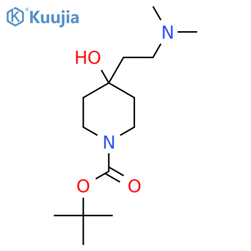 tert-butyl 4-2-(dimethylamino)ethyl-4-hydroxypiperidine-1-carboxylate structure