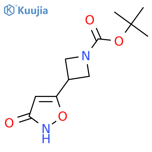 Tert-butyl 3-(3-hydroxy-1,2-oxazol-5-yl)azetidine-1-carboxylate structure