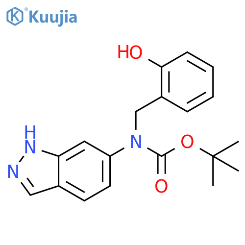 tert-butyl N-(2-hydroxyphenyl)methyl-N-(2H-indazol-6-yl)carbamate structure
