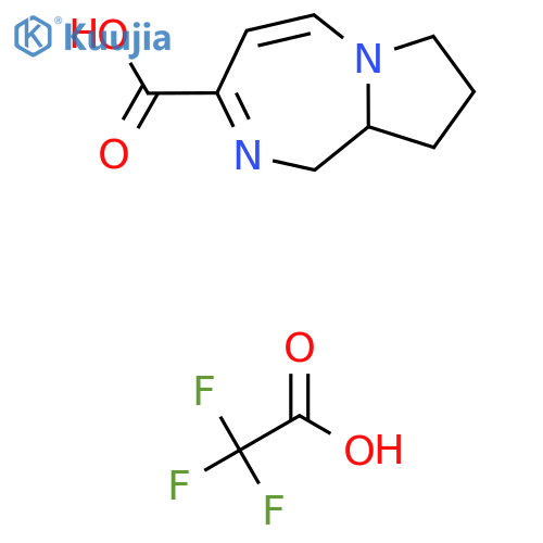 1H,7H,8H,9H,9aH-pyrrolo1,2-a1,4diazepine-3-carboxylic acid, trifluoroacetic acid structure