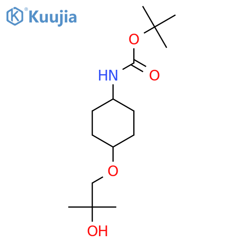 tert-butyl N-4-(2-hydroxy-2-methylpropoxy)cyclohexylcarbamate structure