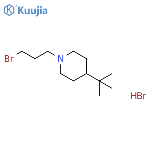 1-(3-Bromopropyl)-4-tert-butylpiperidine hydrobromide structure