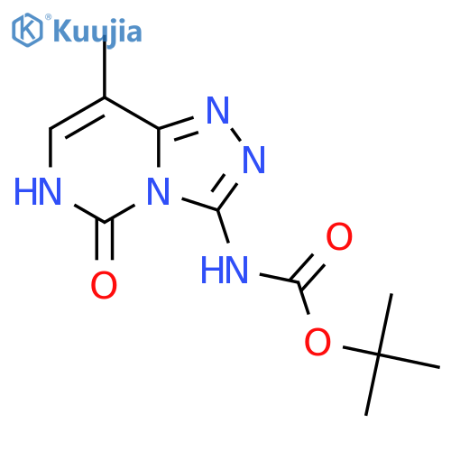 tert-butyl N-{5-hydroxy-8-methyl-1,2,4triazolo4,3-cpyrimidin-3-yl}carbamate structure