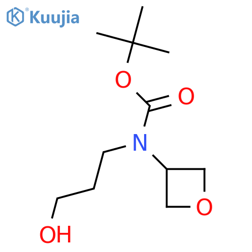 tert-butyl N-(3-hydroxypropyl)-N-(oxetan-3-yl)carbamate structure