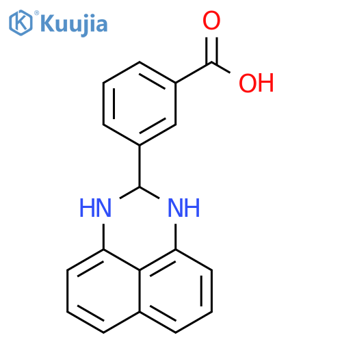 3-(2,3-dihydro-1H-perimidin-2-yl)benzoic acid structure