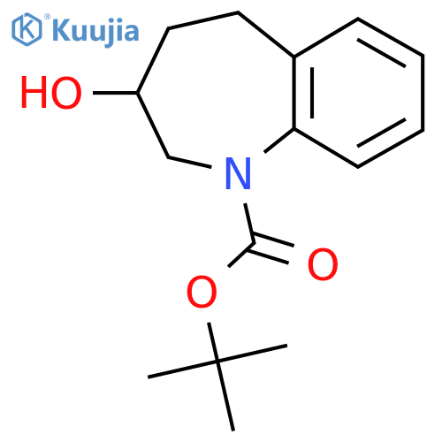 tert-butyl 3-hydroxy-2,3,4,5-tetrahydro-1H-1-benzazepine-1-carboxylate structure