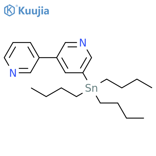 3,3'-Bipyridine, 5-(tributylstannyl)- structure