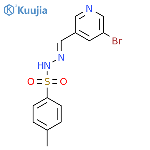 (E)-N'-((5-Bromopyridin-3-yl)methylene)-4-methylbenzenesulfonohydrazide structure