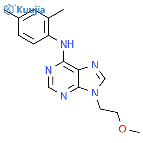N-(2,4-dimethylphenyl)-9-(2-methoxyethyl)-9H-purin-6-amine structure
