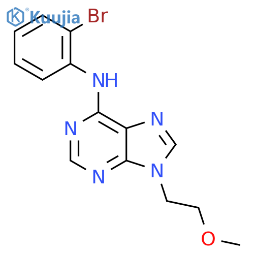 N-(2-bromophenyl)-9-(2-methoxyethyl)-9H-purin-6-amine structure
