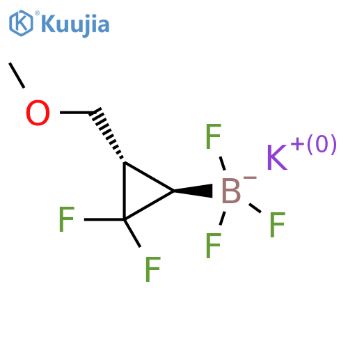 rac-potassium (1R,3S)-2,2-difluoro-3-(methoxymethyl)cyclopropyltrifluoroboranuide structure